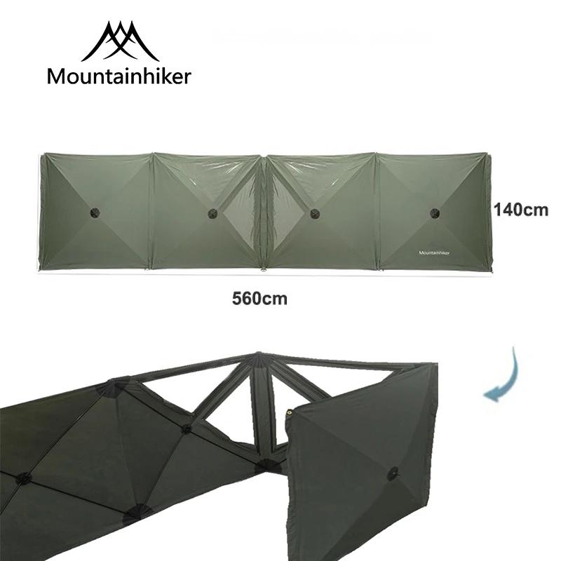 마운틴 하이커 캠핑 쉘터 바람막이 텐트, 야외 방풍 실드, 접이식 피크닉 울타리, 캠핑 용품, 5.6m